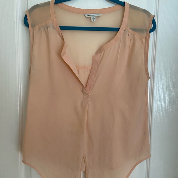 capped sleeve tie front blouse (American Eagle) - Picture 2 of 2